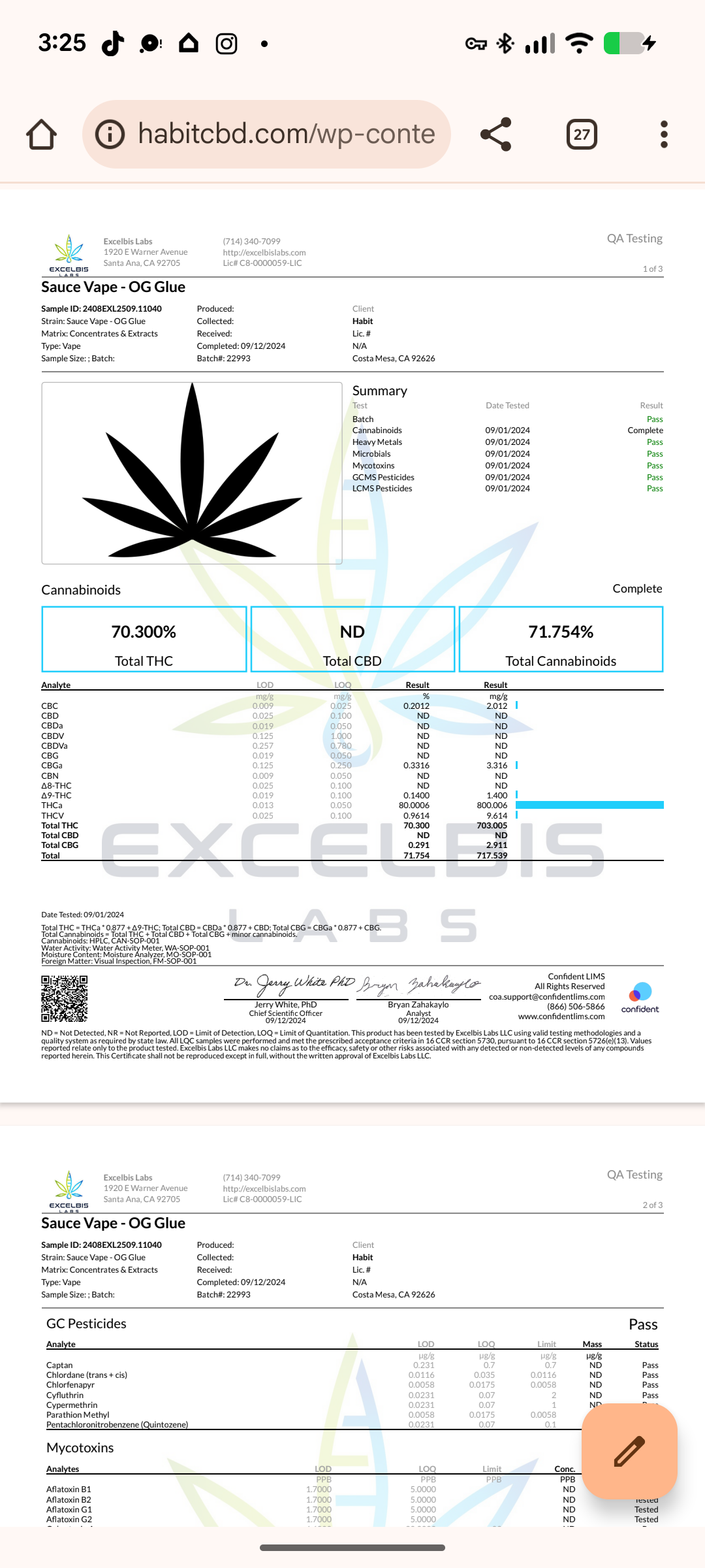 2G Habit Sauce Disposables