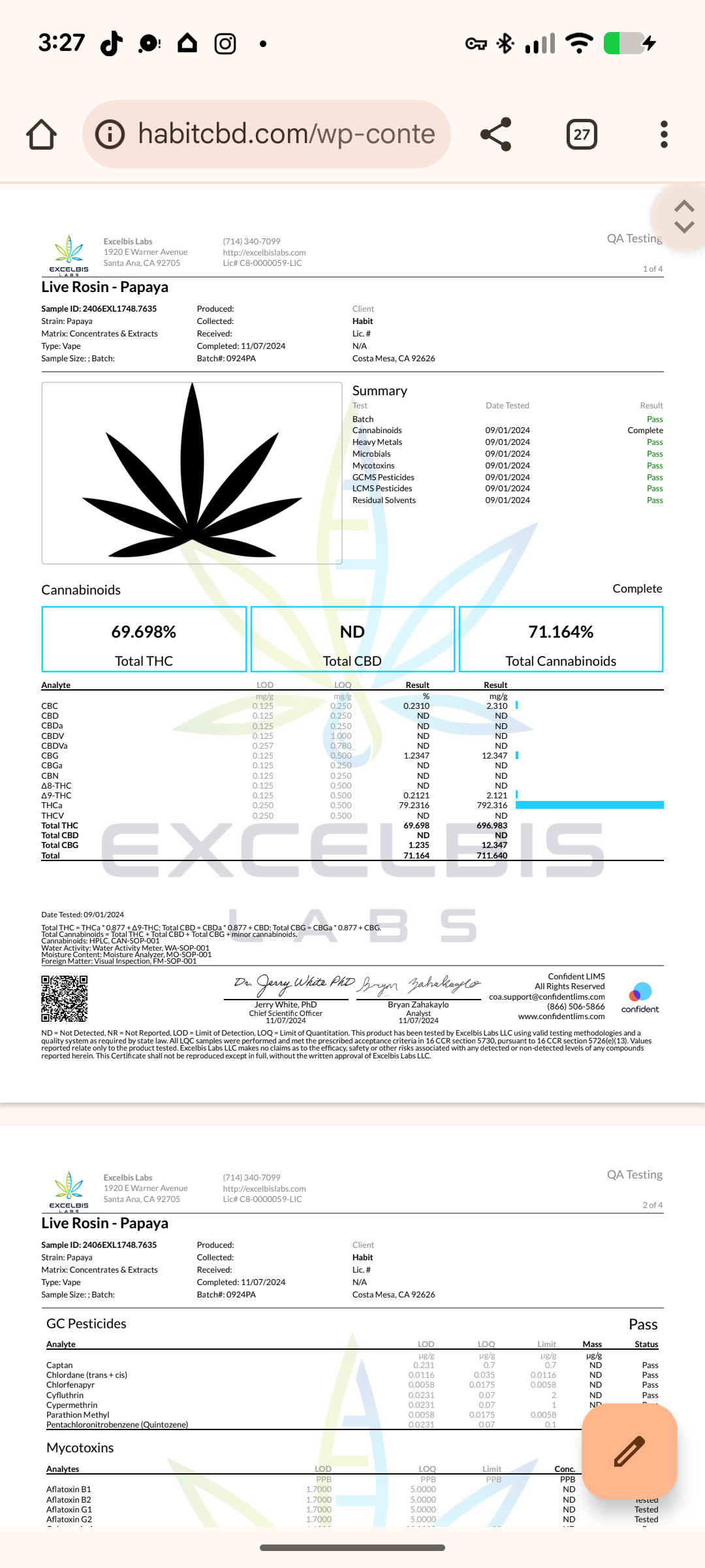 2G Habit Sauce Disposables