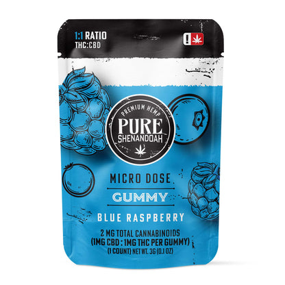 Blue Nose MicroDose Gummies 1:1 THC:CBD