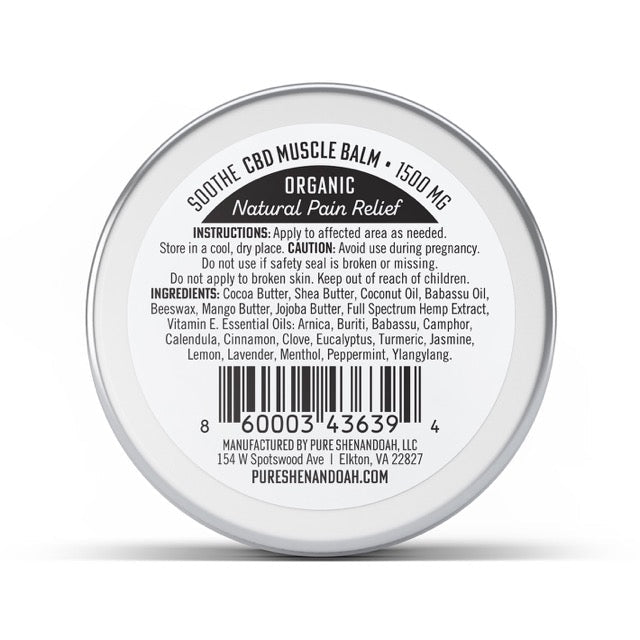 Soothe 1500mg Extra Strength CBD Balm