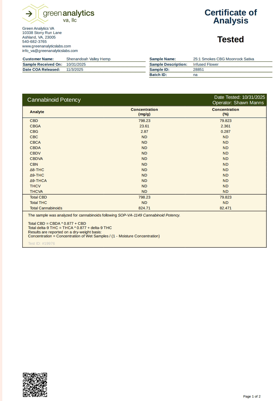 25:1 VA Compliant Flower (1/8 CBD Moonrocks+ 1/8 THC Flower)