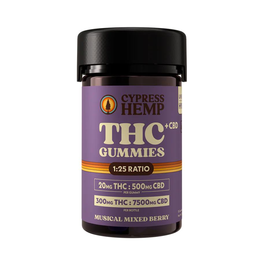 300mg THC Gummies by Cypress Hemp (15 Count)