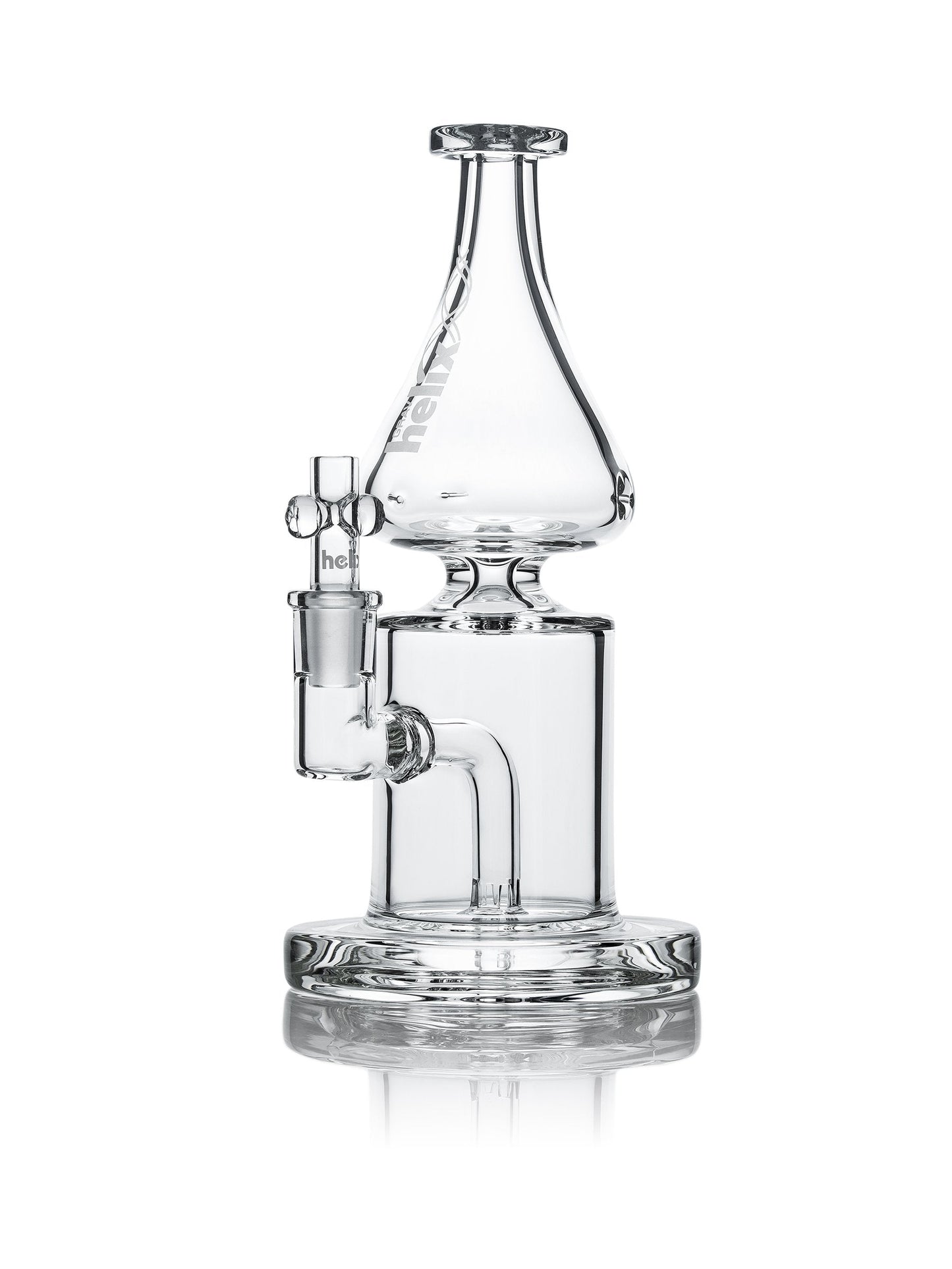 Grav Helix Straight Base w/ fixed down stem Water Pipe