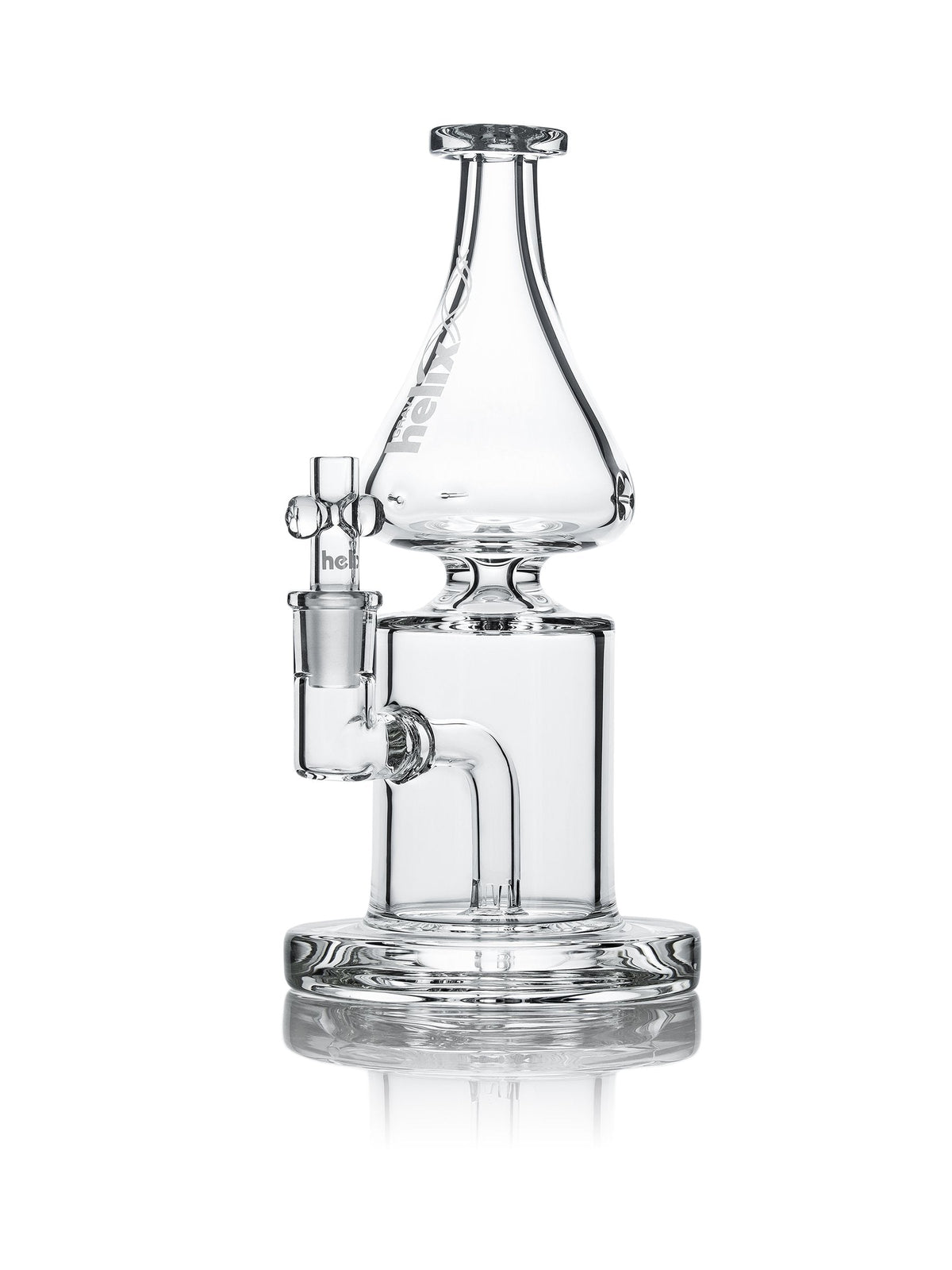 Grav Helix Straight Base w/ fixed down stem Water Pipe