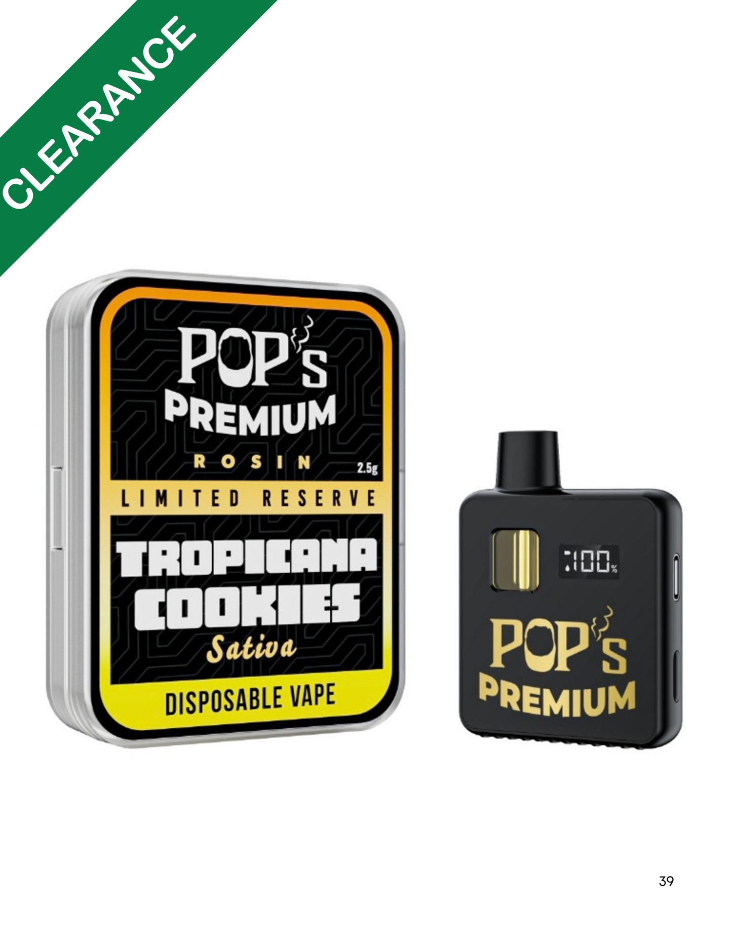Pops 3.5 gram Rosin Disposable