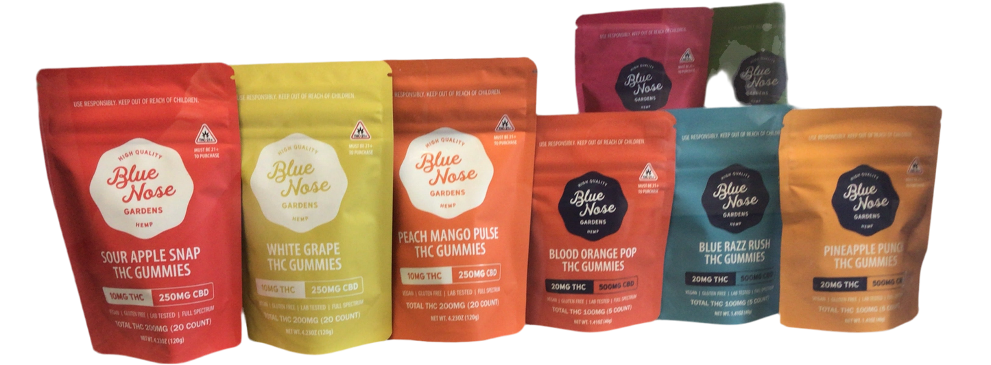 20mg Blue Nose THC Gummies - 5 Count