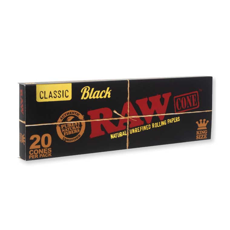Raw Black King size Cones (20 count)