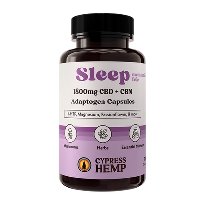 SLEEP Capsules (60 count) - 1800mg CBD + CBN/ Melatonin Free