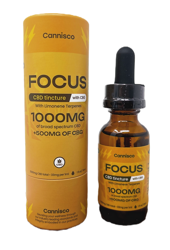 Cannisco 1000mg FOCUS CBD / CBG Tincture