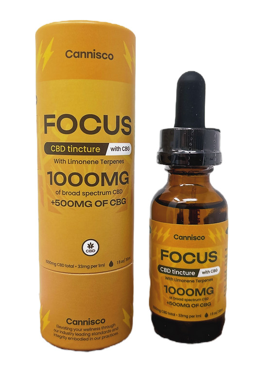 Cannisco 1000mg FOCUS CBD / CBG Tincture