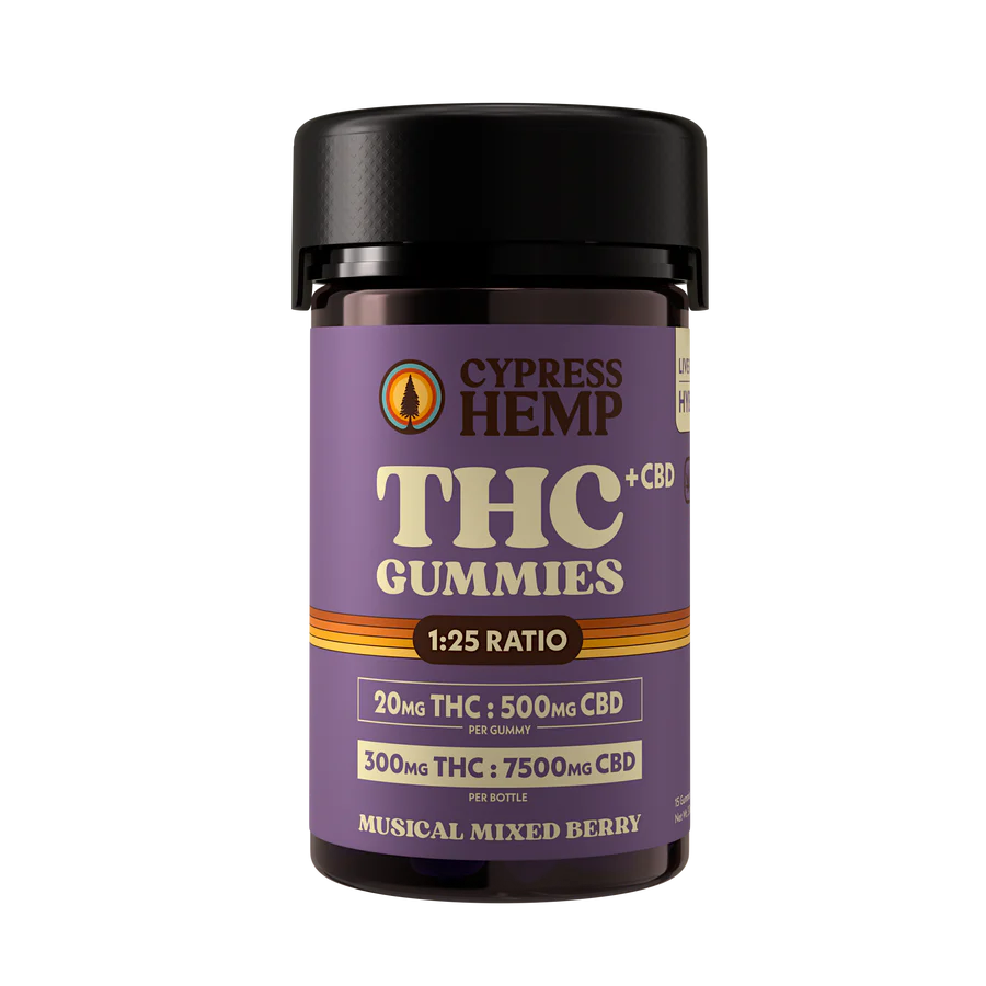 300mg THC Gummies by Cypress Hemp (15 Count)