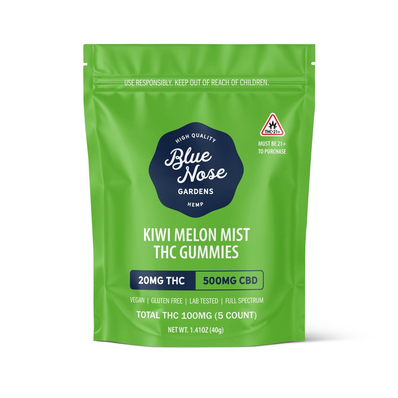 20mg Blue Nose THC Gummies - 5 Count
