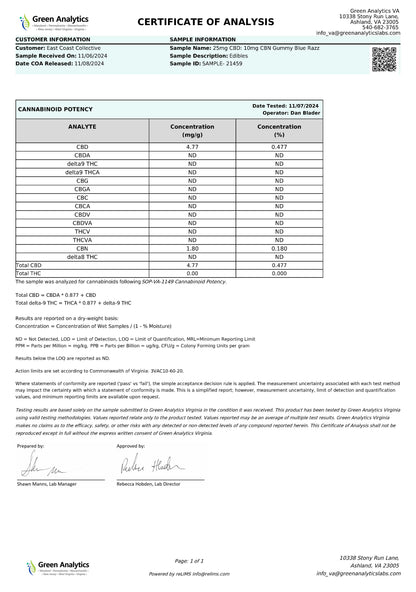 Cannisco 1,000mg SNOOZE Tincture (CBD+ CBN)