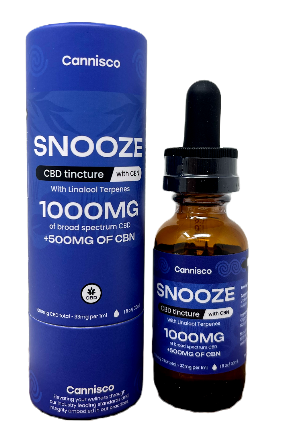 Cannisco 1,000mg SNOOZE Tincture (CBD+ CBN) – The Hive Collective