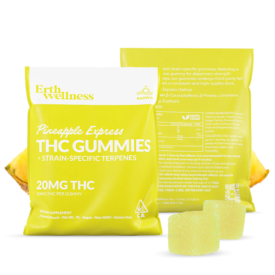 Erth 20mg THC Strain Specific Gummies (2Count)
