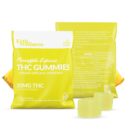 Erth 20mg THC Strain Specific Gummies (2Count)