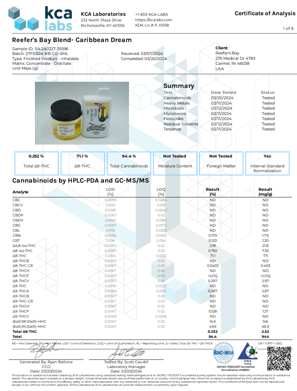 Reefer's Bay 5ml Disposable Vape