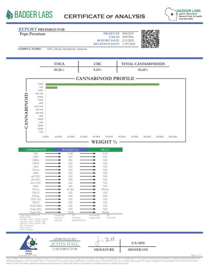Pops 3.5 gram Rosin Disposable
