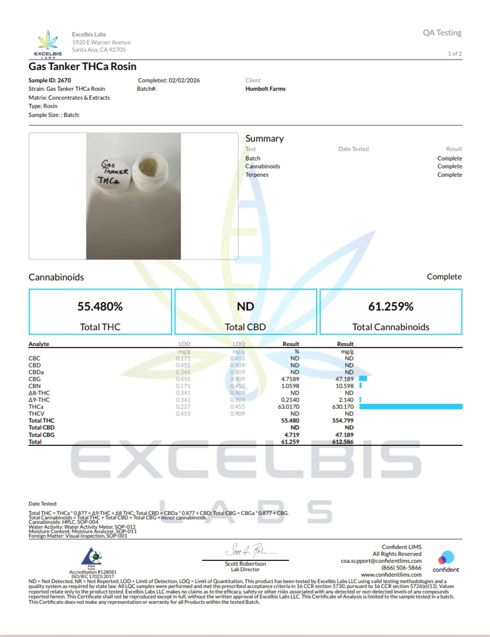 Gas tanker Rosin 1g