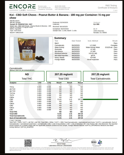 Peanut Butter & Banana CBD Soft Chews for dogs