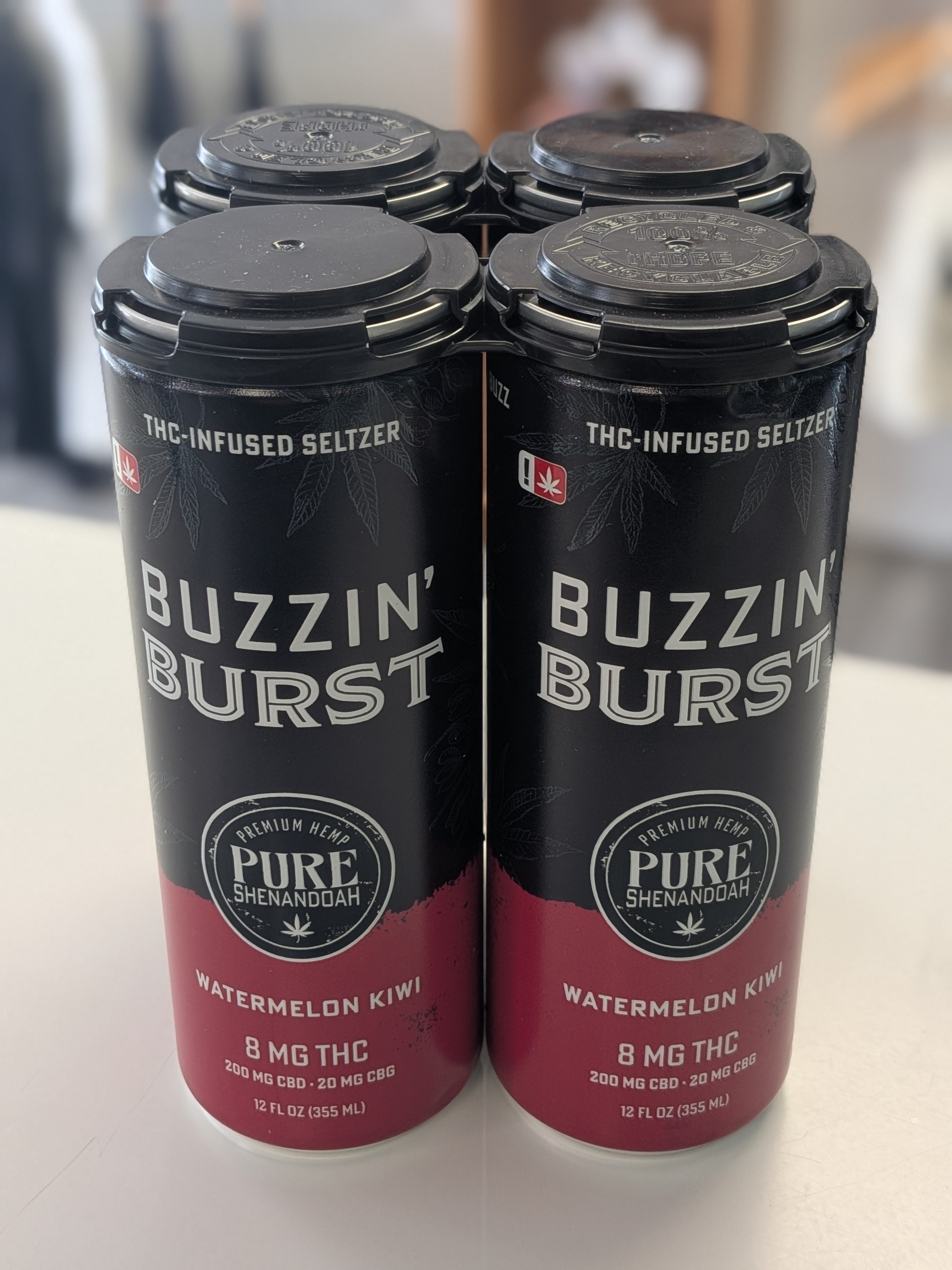 Buzzin Burst 8mg THC Drink ( Watermelon-Kiwi)